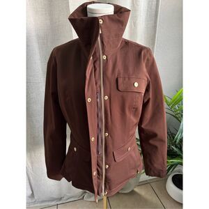 NILS Collection Ski Jacket Coat Brown Womens 8 Y2K Goddess Core Glam Winter